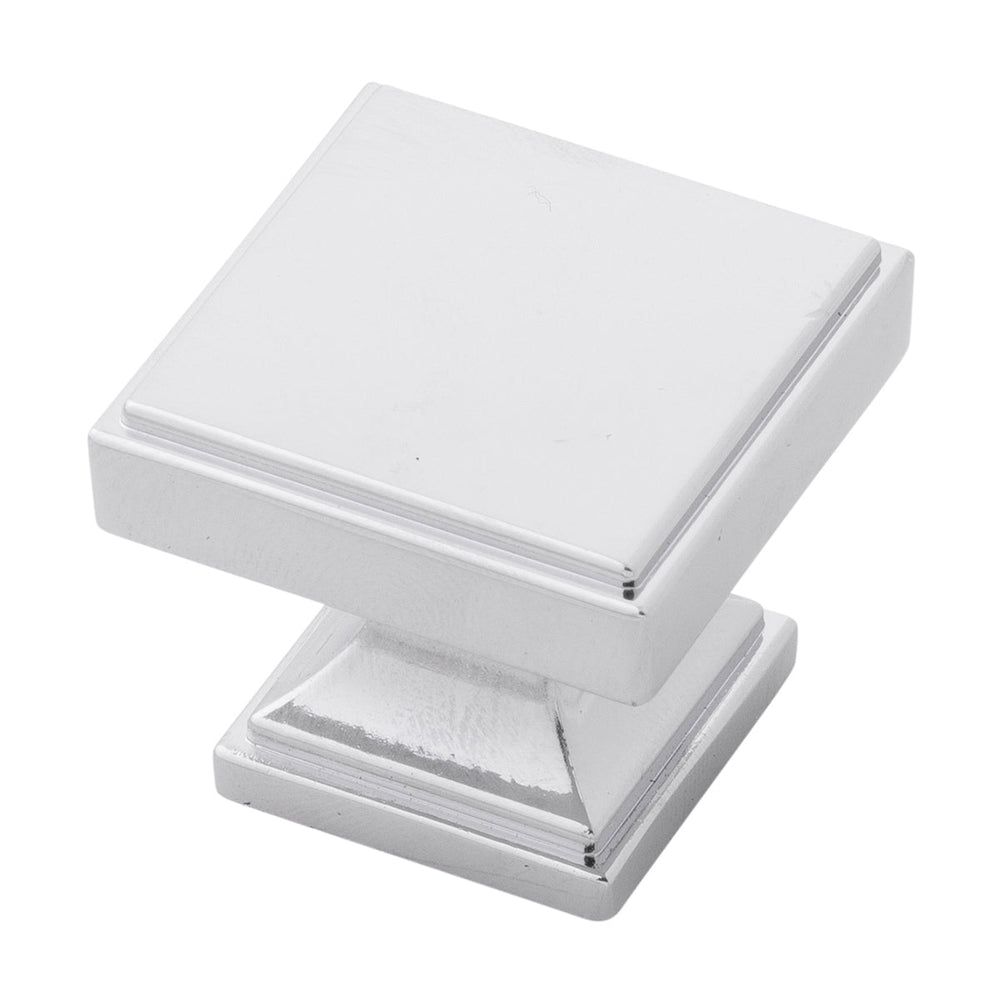 Brownstone Knob 1-3/8 Inch Square Chrome