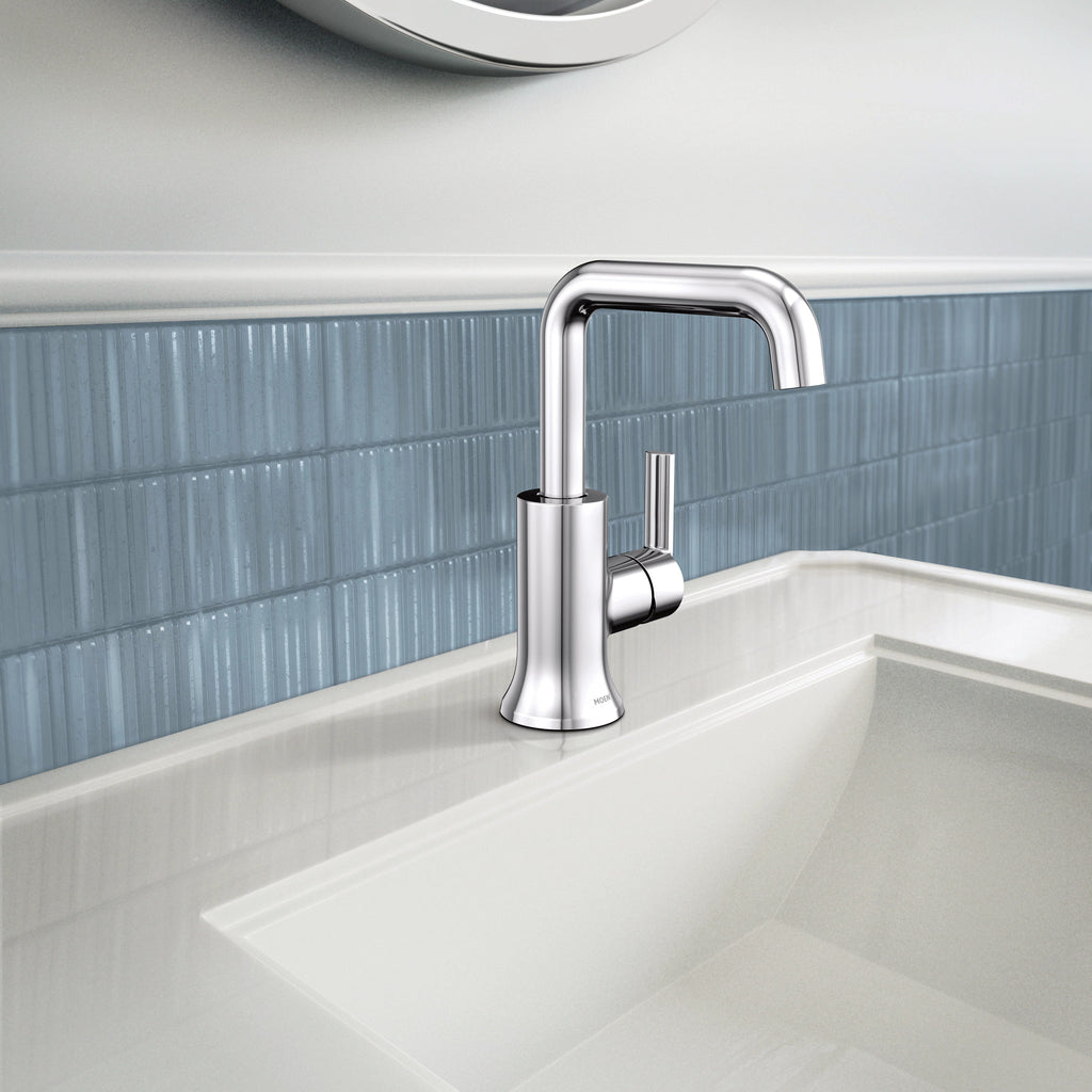 MOEN® Zyla™ One-Handle Chrome High-Arc Bathroom Faucet