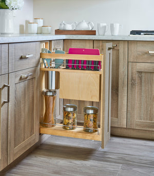 Euro 6.5'' Knife and Utensil Organizer Maple