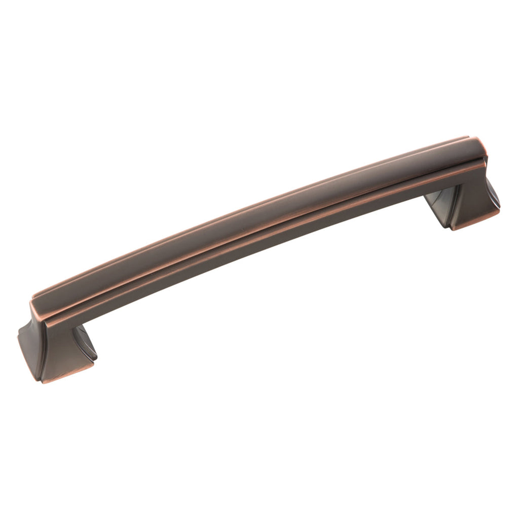 Bridges Pull 5-1/16 Inch (128mm) Center to Center Oil-Rubbed Bronze Highlighted Finish