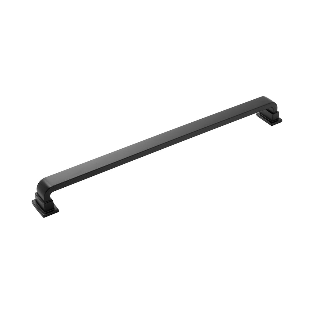 Brighton Appliance Pull 18 Inch Center to Center Matte Black Finish