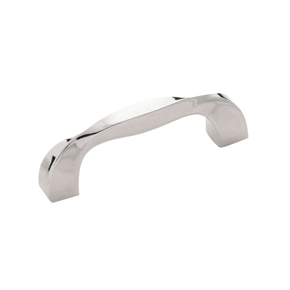Twist Pull 3 Inch Center to Center Polished Nickel