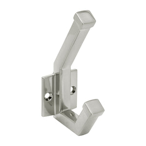 Coventry Hook 1 Inch Center to Center Satin Nickel