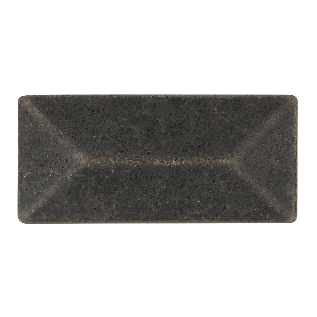 Bungalow Knob 2-5/16 Inch x 1-1/16 Inch Windover Antique Finish