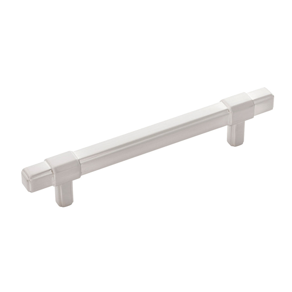 Monroe Pull 5-1/16 Inch (128mm) Center to Center Satin Nickel