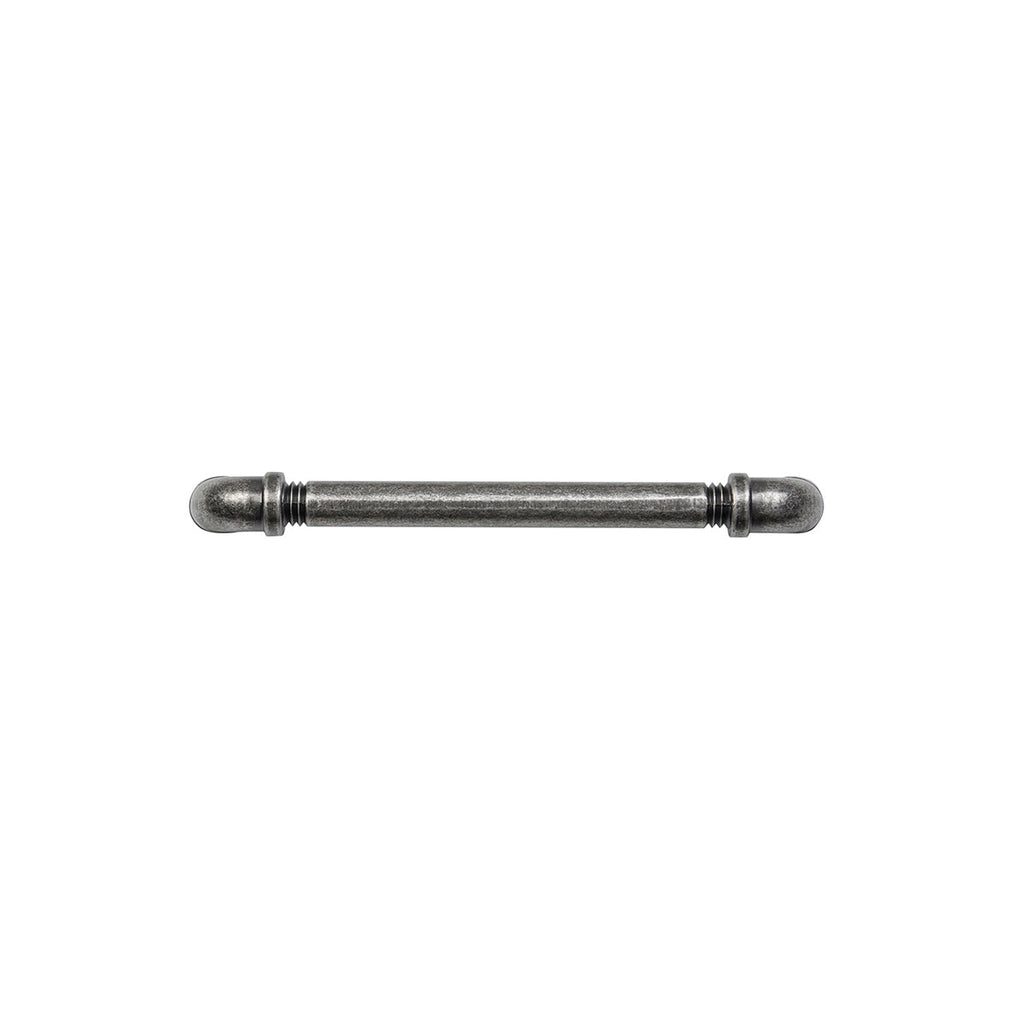 Pipeline Pull 6-5/16 Inch (160mm) Center to Center Black Nickel Vibed Finish