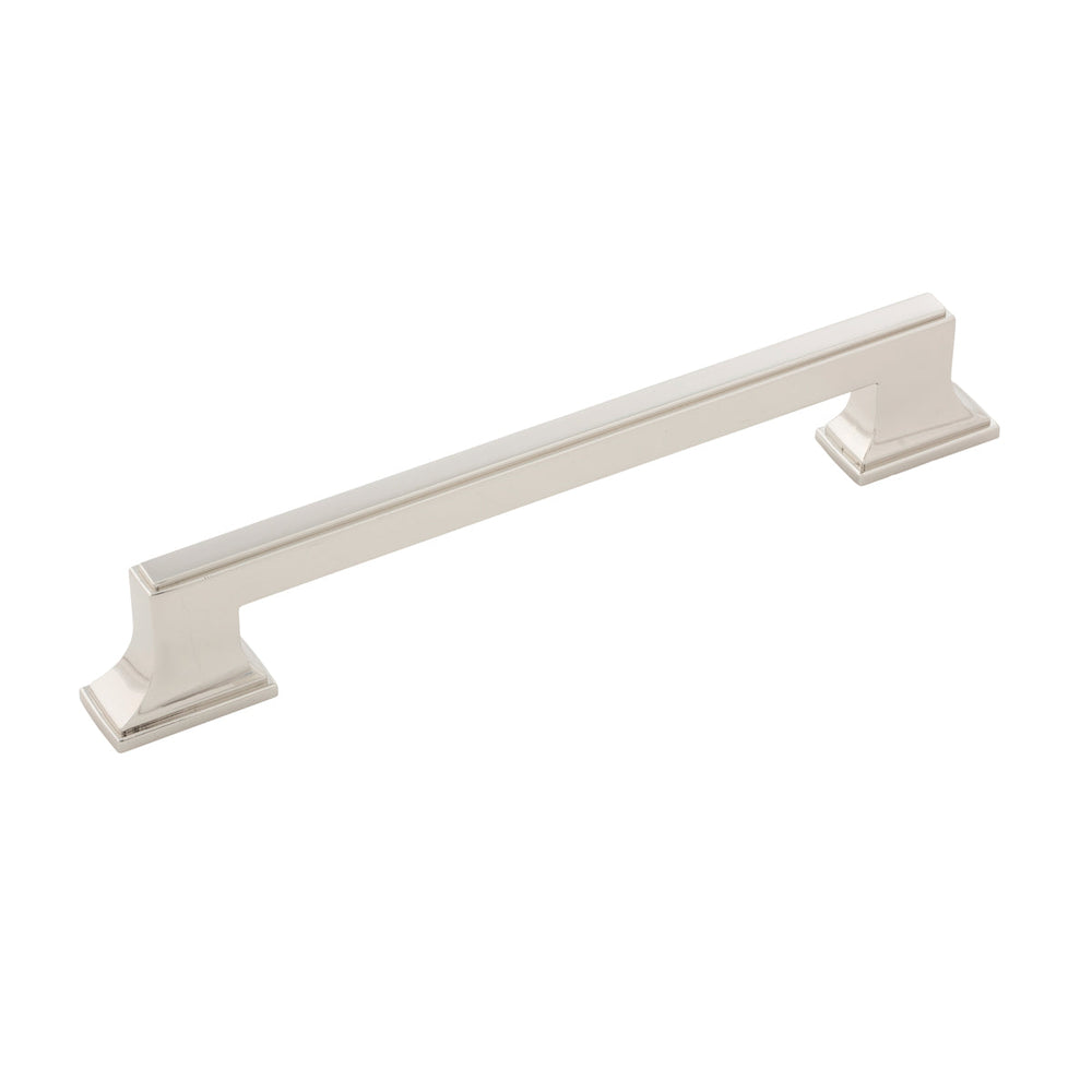 Brownstone Pull 6-5/16 Inch (160mm) Center to Center Polished Nickel