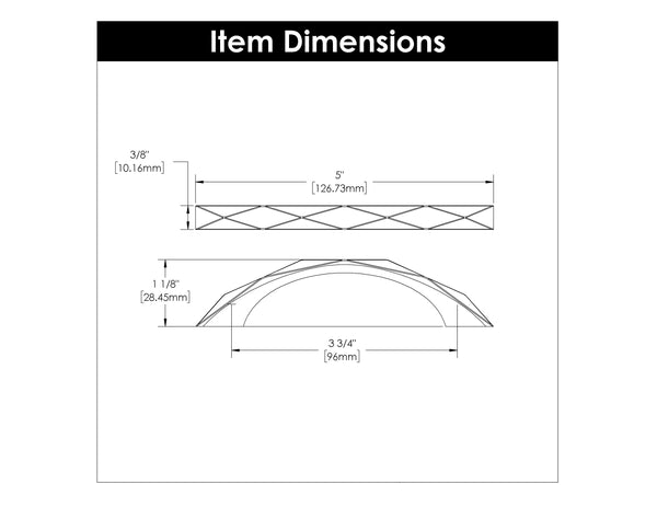 Karat Pull 3-3/4 Inch (96mm) Center to Center Brushed Golden Brass