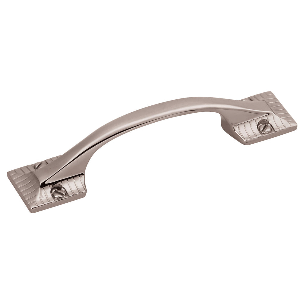 Vintage 1900 Pull 3 Inch Center to Center Polished Nickel