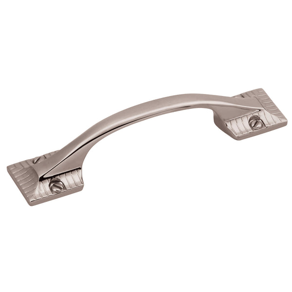 Vintage 1900 Pull 3 Inch Center to Center Polished Nickel