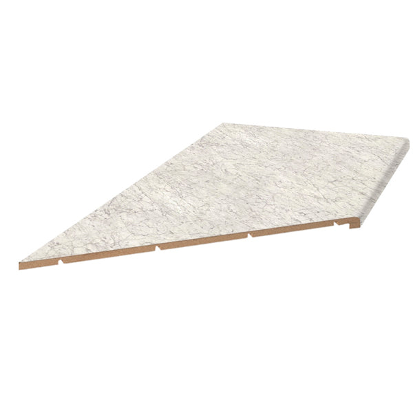 Carrara Bianco 8' Left Miter Countertop