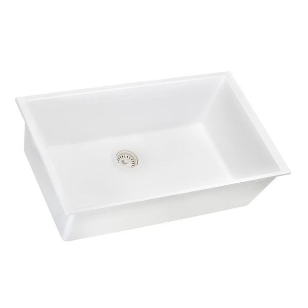 Kitchen Sink Granite Undermount 33x19 Single Bowl Artic White