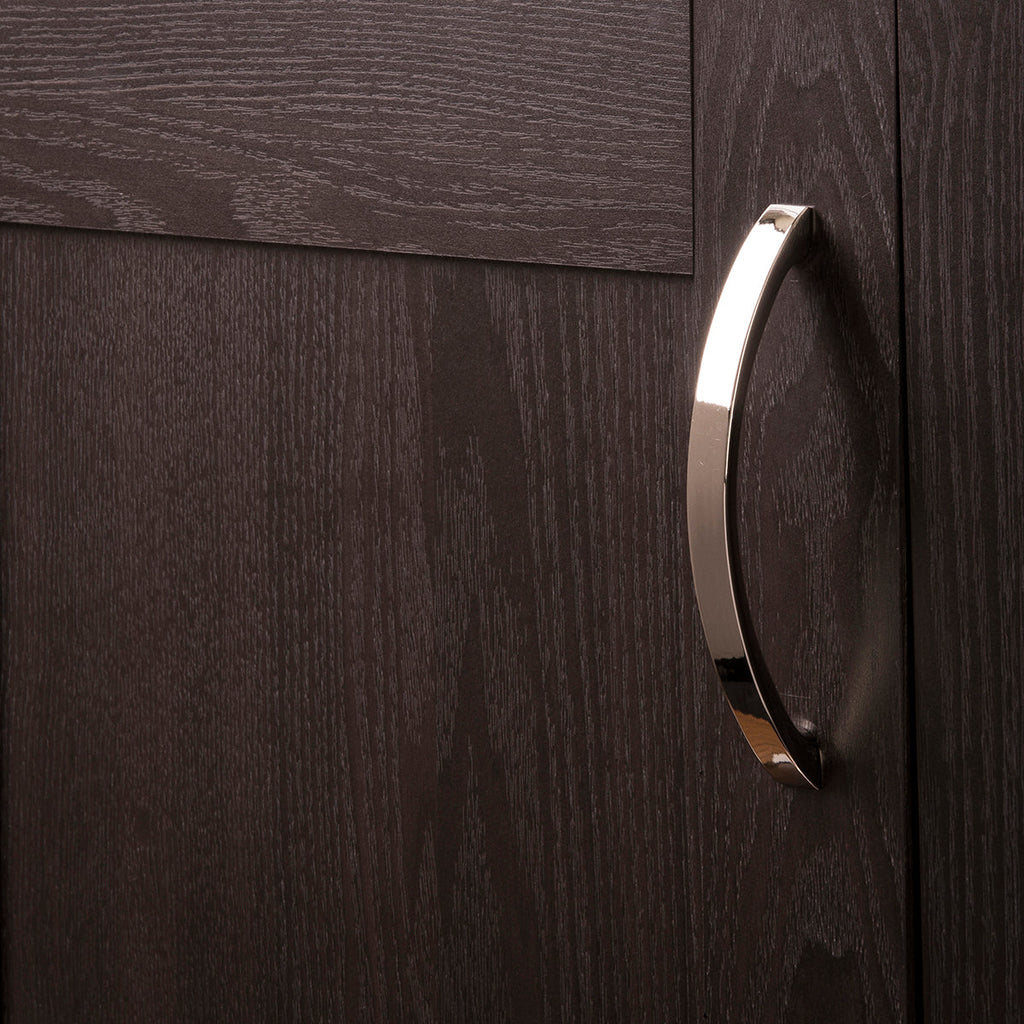 Raleigh Pull 8 Inch Center to Center Polished Nickel Finish