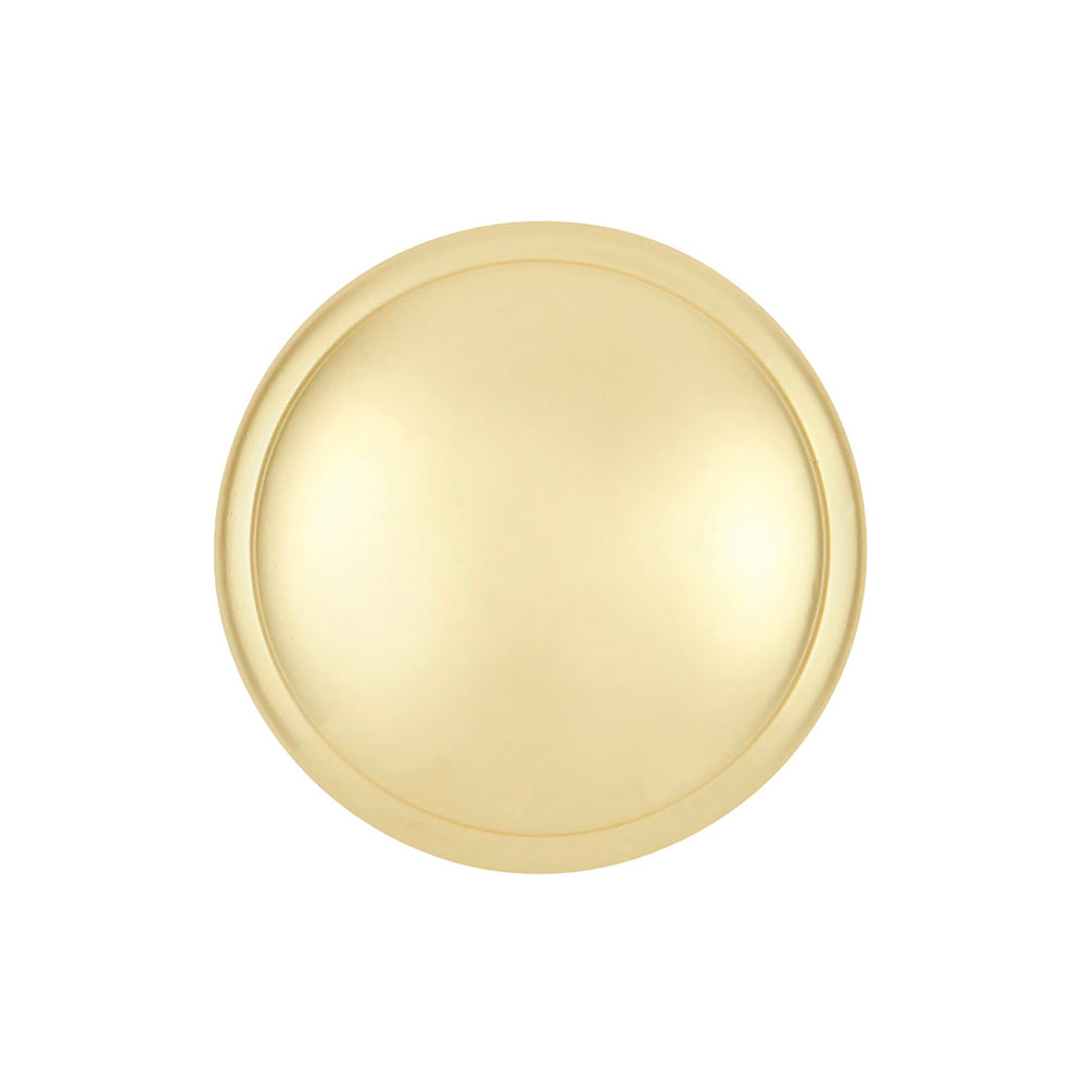 Williamsburg Knob 1-1/4 Inch Diameter Polished Brass