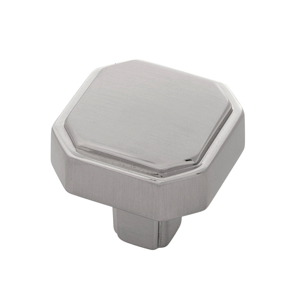 Monroe Knob 1-5/16 Inch x 1-5/16 Inch Satin Nickel
