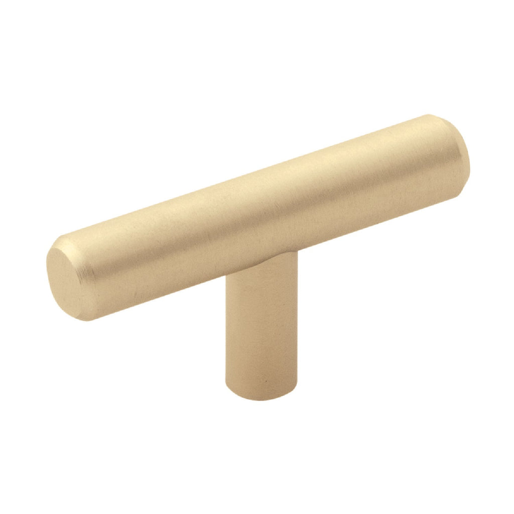 Bar Pulls T-Knob 2-3/8 Inch x 1/2 Inch Champagne Bronze Finish