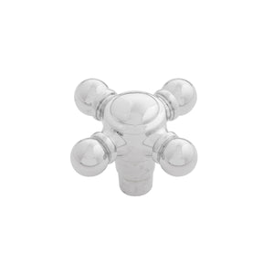 Fuller Knob 1-11/16 Inch x 1-11/16 Inch Chrome