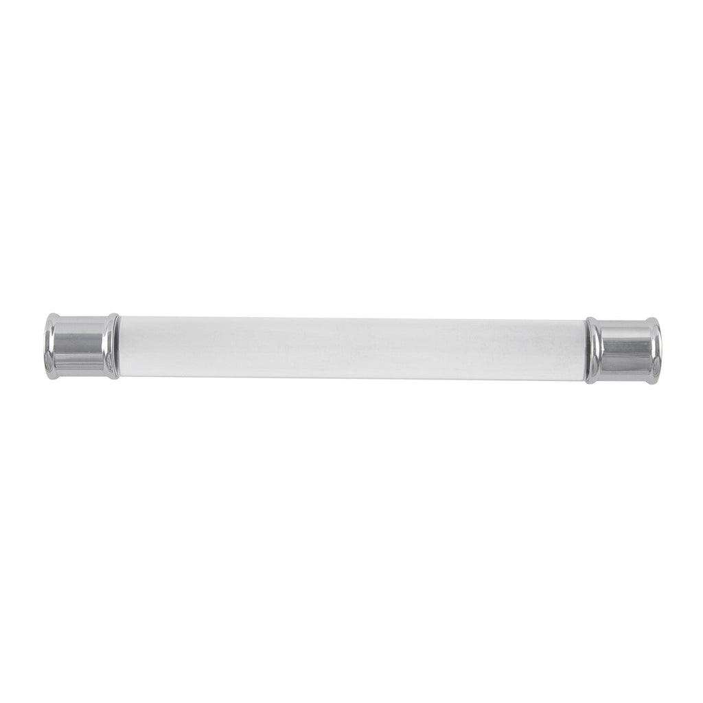 Midway Pull 6-5/16 Inch (160mm) Center to Center Crysacrylic with Chrome Finish