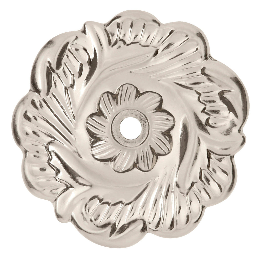 Cavalier Backplate 2-3/8 Inch Diameter Satin Nickel Finish