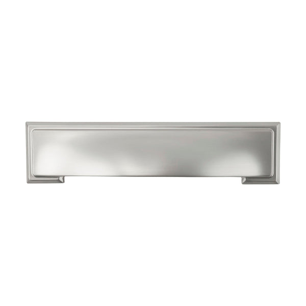 Dover Cup Pull 3 Inch, 3-3/4 Inch (96mm) & 5-1/16 Inch (128mm) Center to Center Satin Nickel