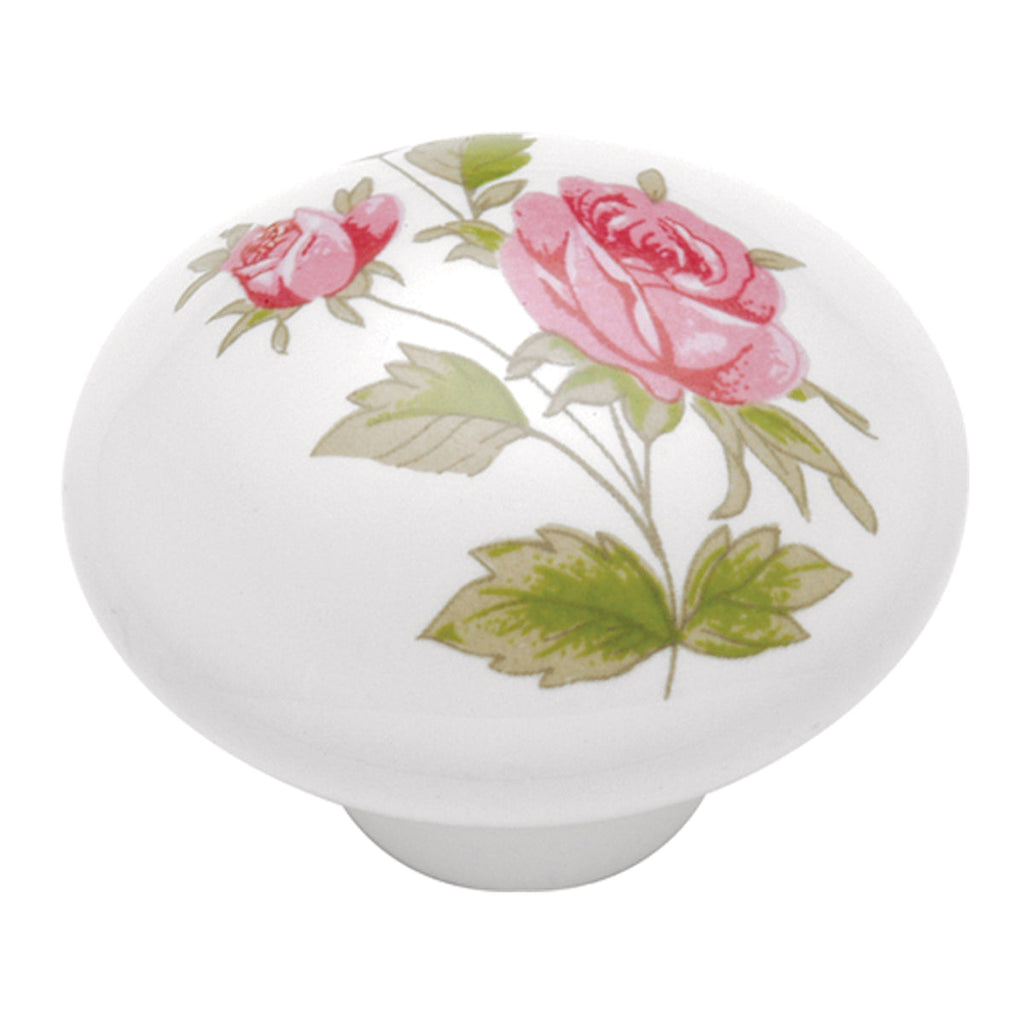 Tranquility Knob 1-3/8 Inch Diameter Pink Rose Finish