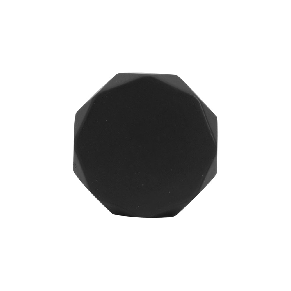 Karat Knob 1-1/4 Inch Diameter Matte Black Finish
