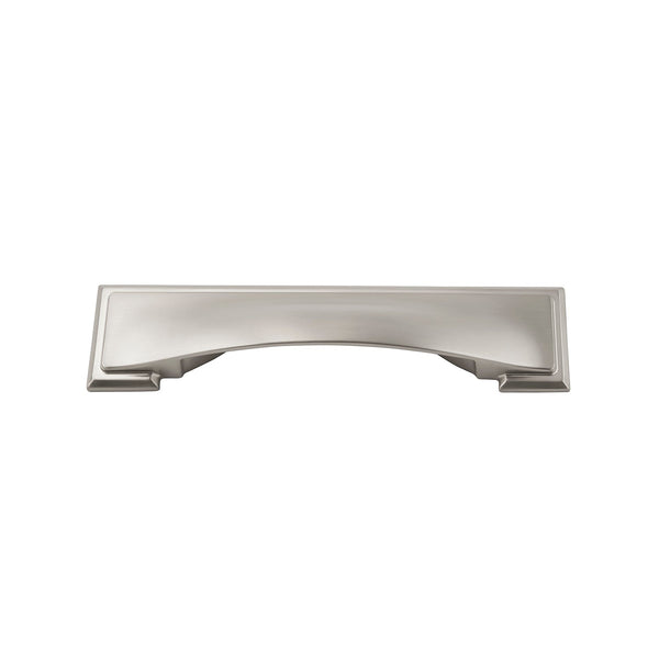Dover Cup Pull 3 Inch, 3-3/4 Inch (96mm) & 5-1/16 Inch (128mm) Center to Center Satin Nickel