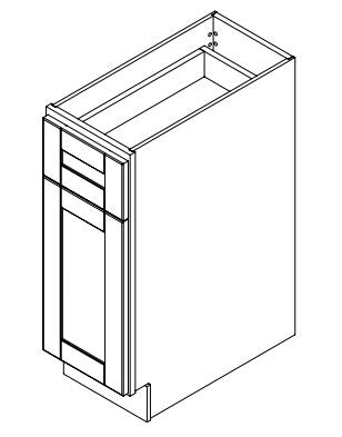 Platinum Grey 12 in. Wide x 24 in. Deep x 34.5 in. Tall - Base Shaker Cabinet