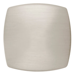 Euro-Contemporary Knob 1-1/2 Inch Square Satin Nickel