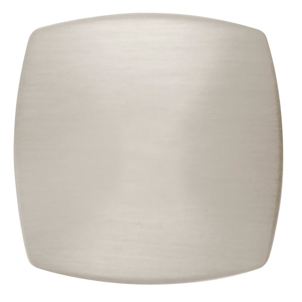 Euro-Contemporary Knob 1-1/2 Inch Square Satin Nickel