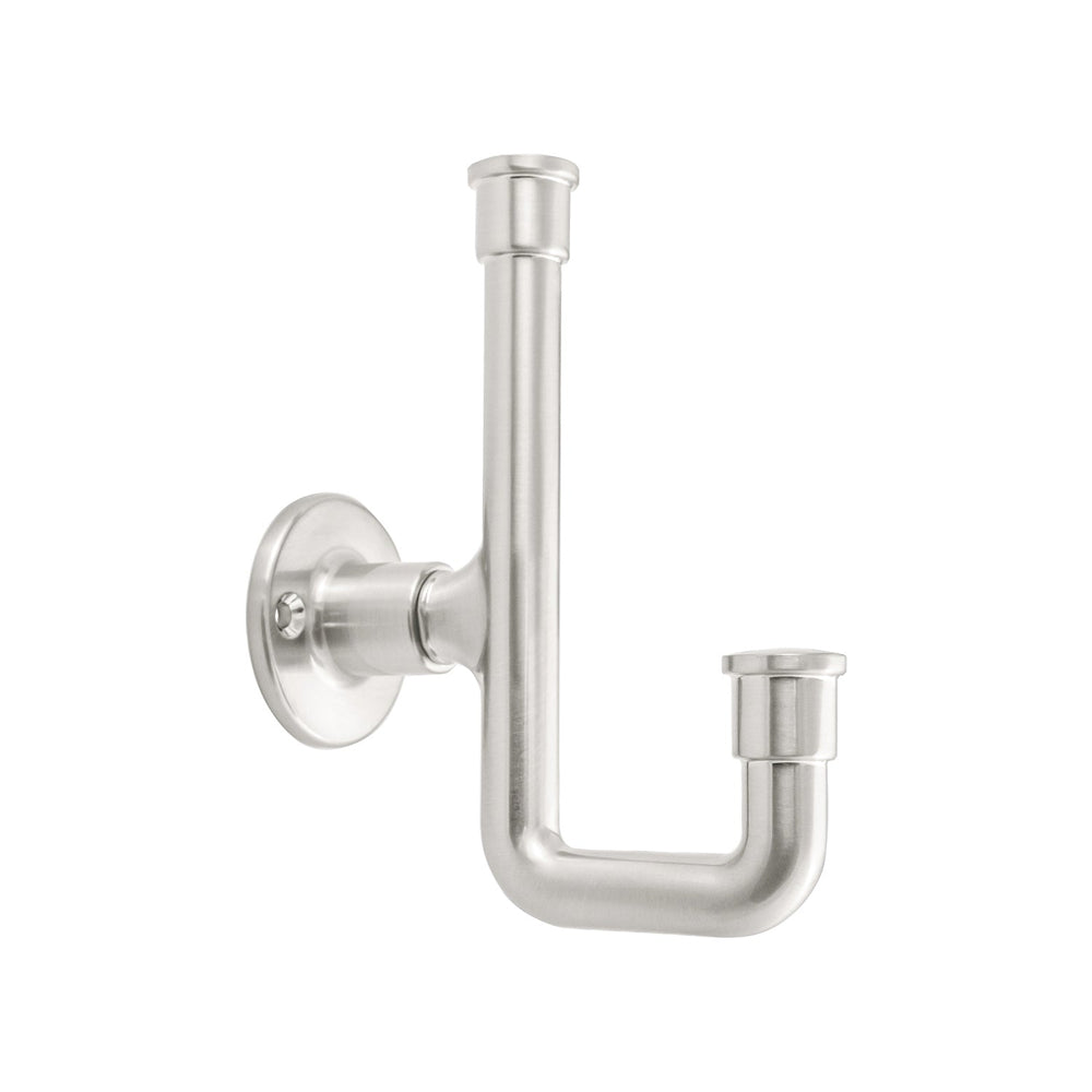 Urbane Hook 1-1/4 Inch Center to Center Satin Nickel