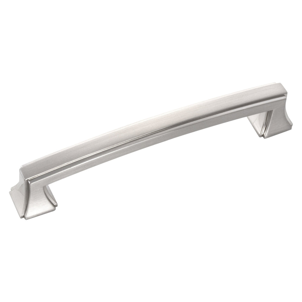 Bridges Pull 5-1/16 Inch (128mm) Center to Center Satin Nickel