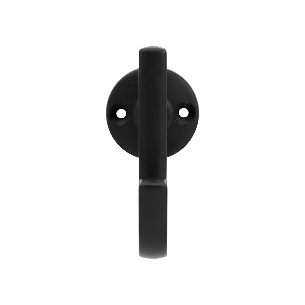 Woodward Hook 1-1/8 Inch Center to Center Matte Black Finish