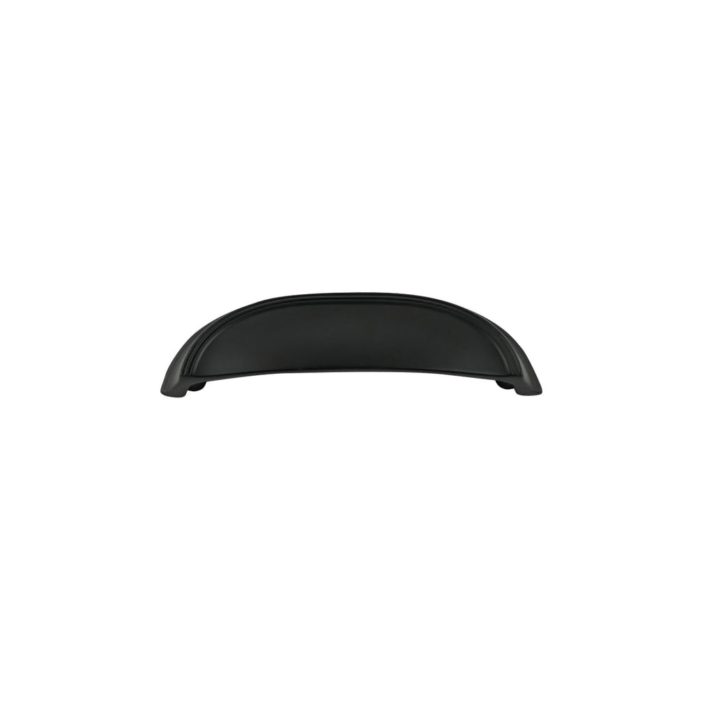 American Diner Cup Pull 3 Inch & 3-3/4 Inch (96mm) Center to Center Matte Black Finish