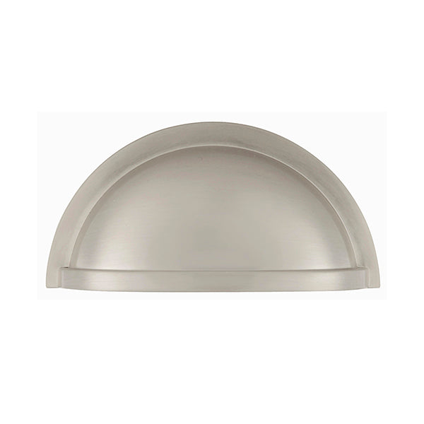 Williamsburg Cup Pull 3 Inch Center to Center Satin Nickel