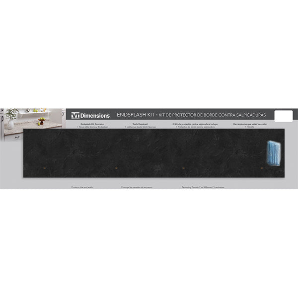 Basalt Slate End Splash Kit