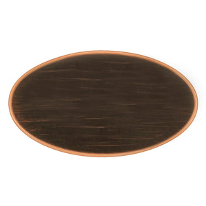 Luna Knob Oval 1-5/8 Inch x 15/16 Inch Vintage Bronze