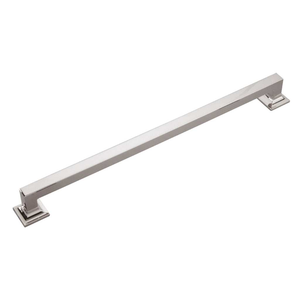 Studio Appliance Pull 18 Inch Center to Center Polished Nickel Finish
