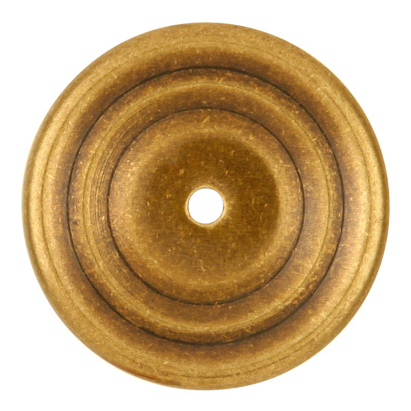 Manor House Backplate Knob 1-7/8 Inch Diameter Lancaster Hand Polished