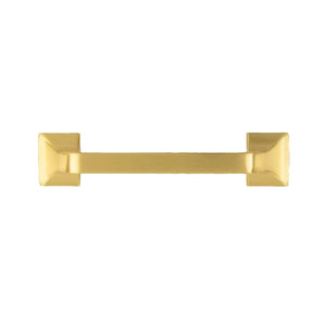 Forge Pull 3-3/4 Inch (96mm) Center to Center Brushed Golden Brass