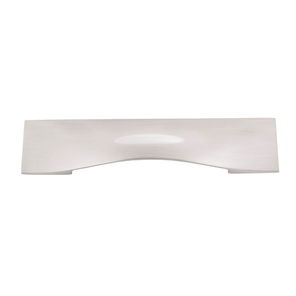 Emerge Cup Pull 5-1/16 Inch (128mm) Center to Center Satin Nickel