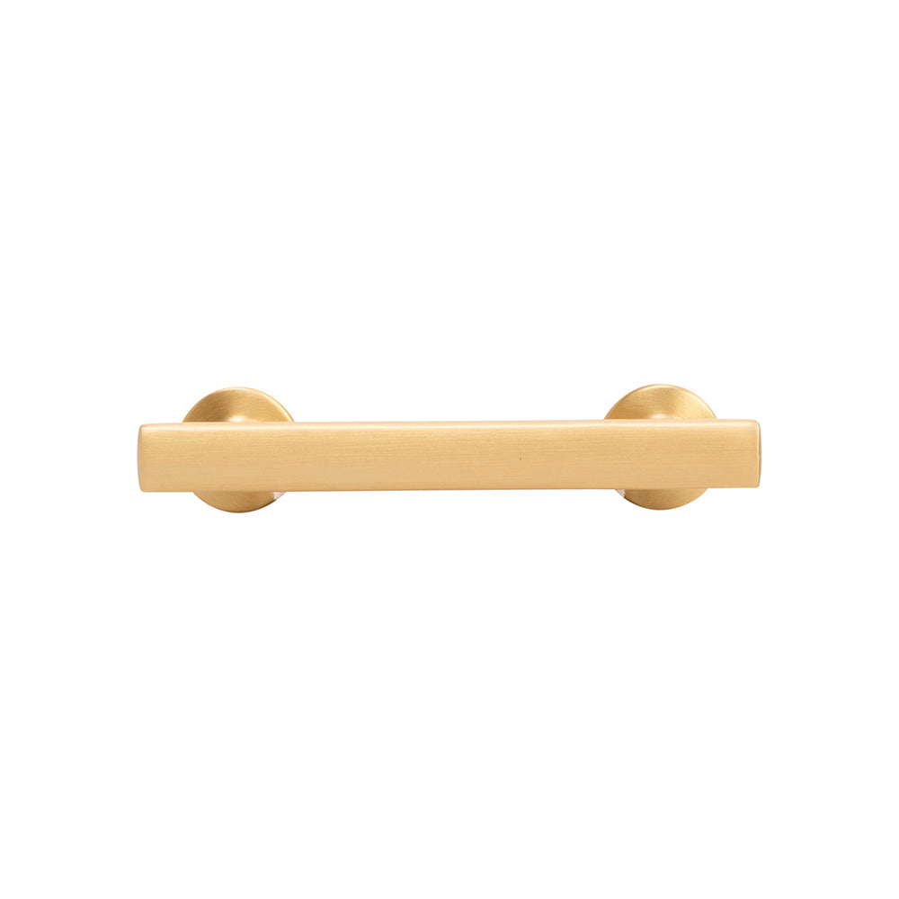 Woodward Pull 3 Inch Center to Center Brushed Golden Brass Finish