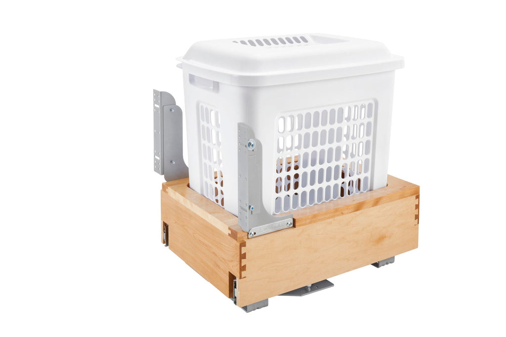 Vanity Wood Hamper Pullout with Basket 18"