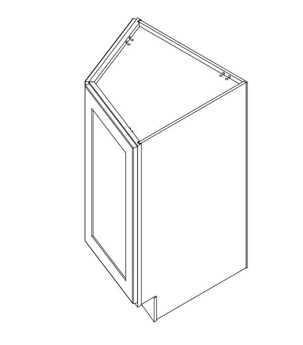 Annapolis Blue 12 in. Wide x 24 in. Deep x 34.5 in. Tall - Base Angle Shaker Cabinet