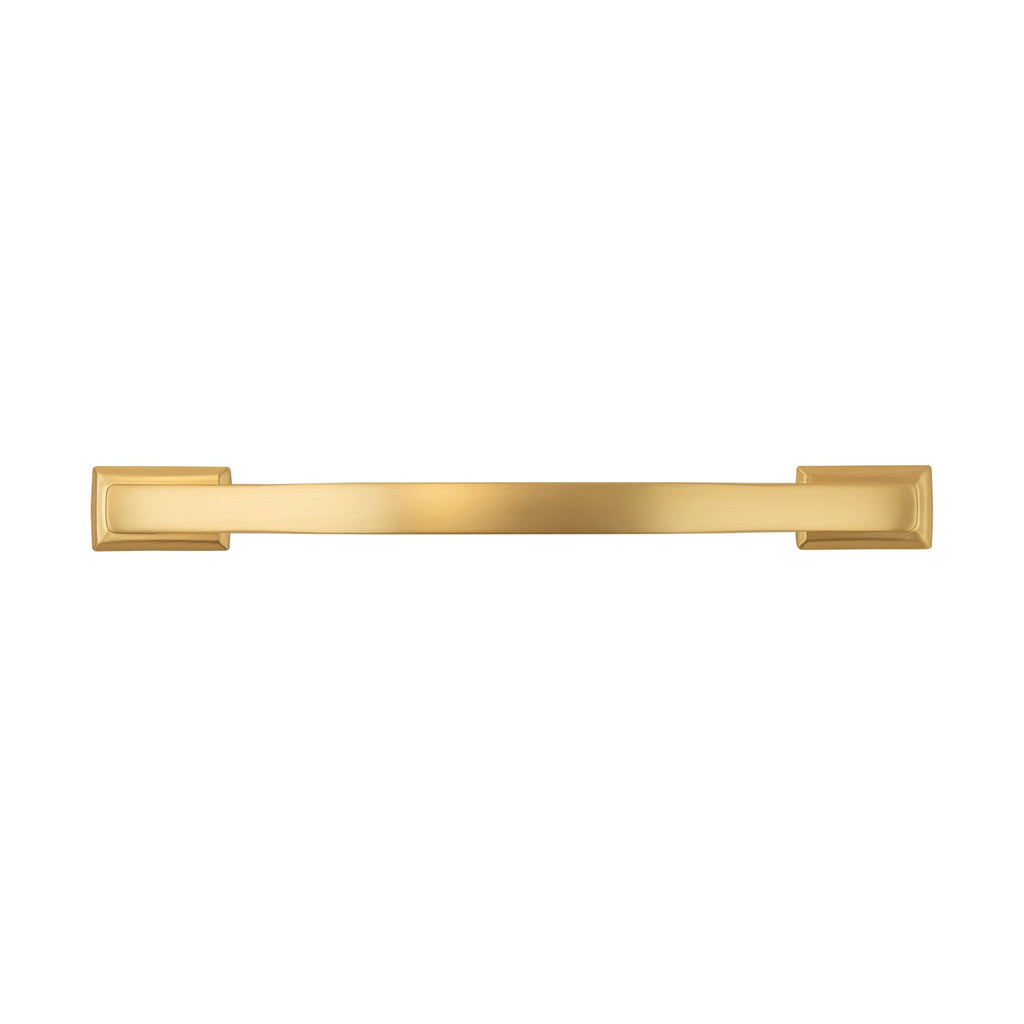 Dover Pull 6-5/16 Inch (160mm) Center to Center Brushed Golden Brass Finish