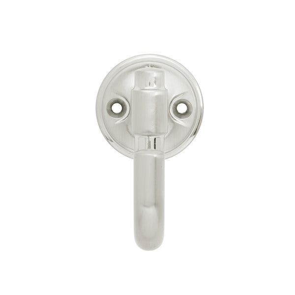 Piper Hook 1-1/8 Inch Center to Center Satin Nickel