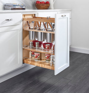 Euro Pullout 9.5'' Utensil Organizer Maple Blum