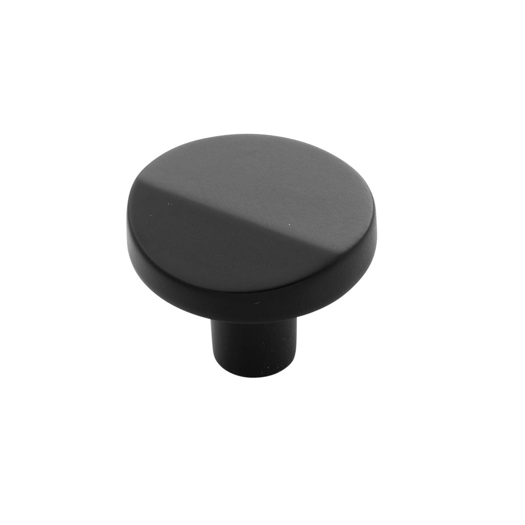 Veer Knob 1-3/8 Inch Diameter Matte Black Finish