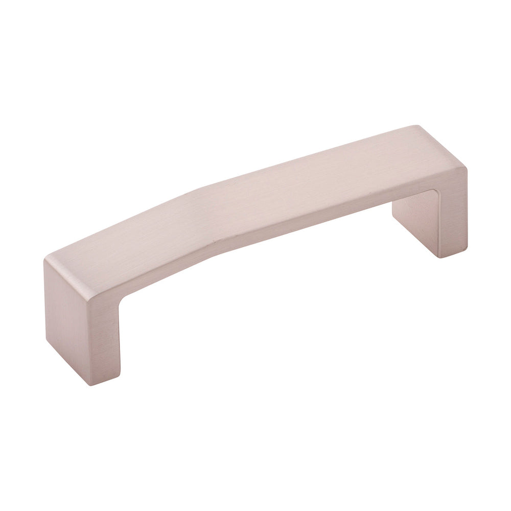 Veer Pull 3-3/4 Inch (96mm) Center to Center Satin Nickel
