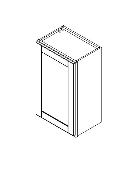 Hampton Pewter 18 in. Wide x 12 in. Deep x 30 in. Tall - Wall Shaker Cabinet